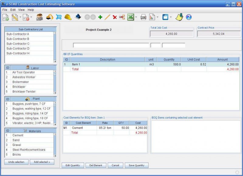 Construction Estimating Software