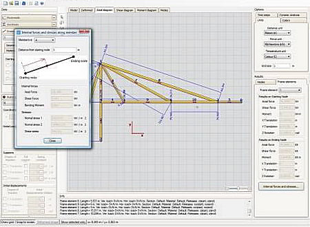 2D Frame Analysis Static Edition screenshot