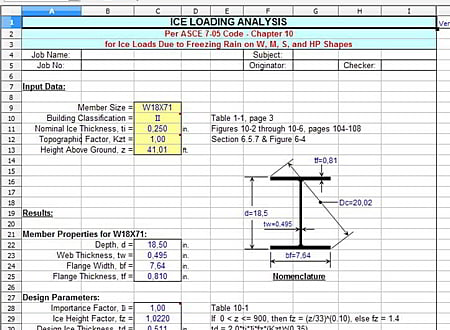 ASCE705I screenshot