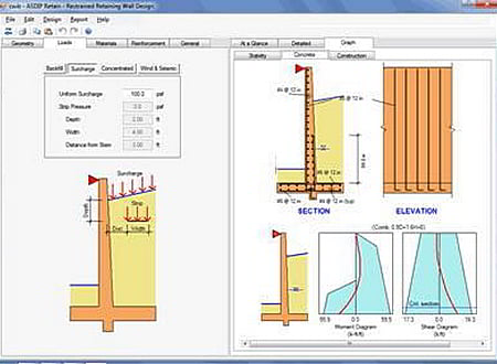 ASDIP Retain screenshot