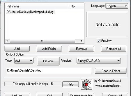 Cad File Converter screenshot