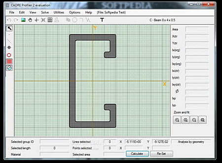 CADRE Section Profiler screenshot