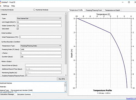 Frost1D screenshot