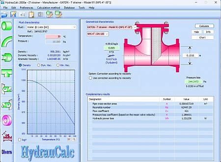 HydrauCalc screenshot