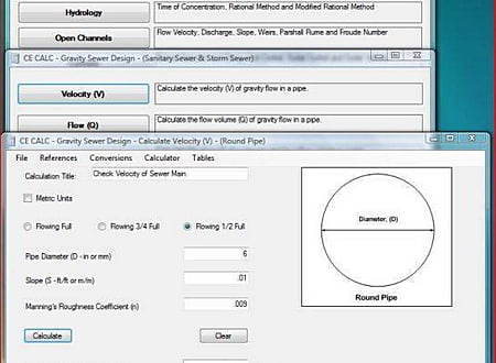 Hydraulic Calculator screenshot