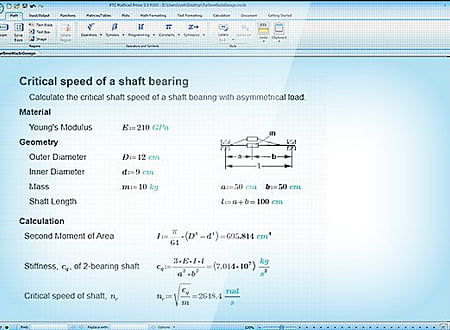 Mathcad screenshot