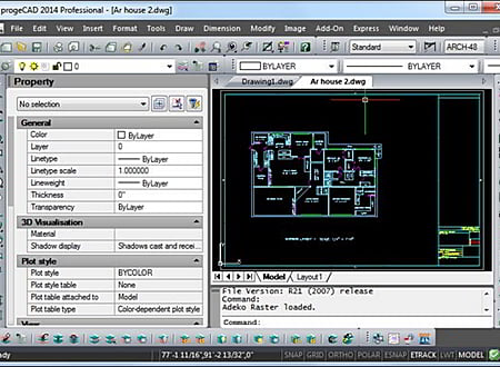 ProgeCAD screenshot