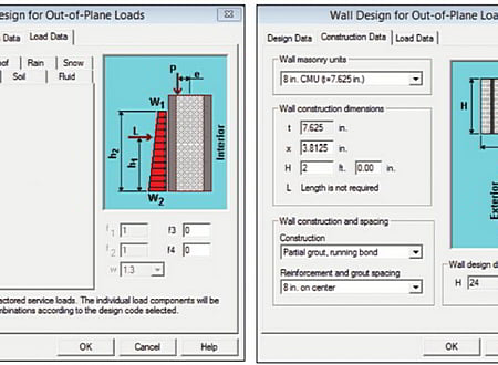 Structural Masonry Design System screenshot