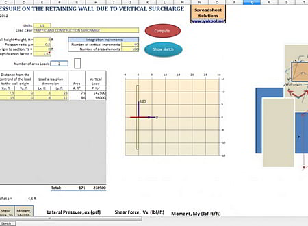 Surcharge Earth Pressure screenshot