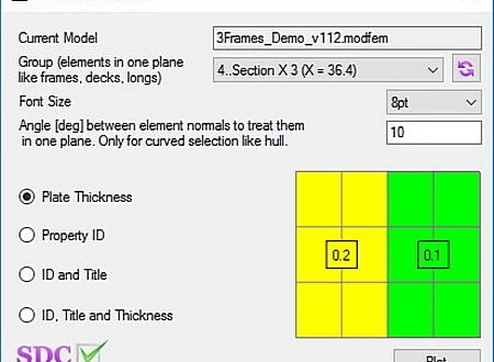 Thickness Plot screenshot