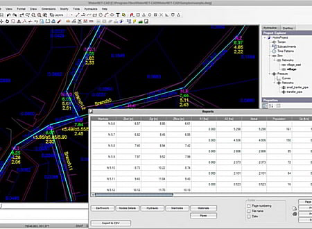 WaterNET-CAD screenshot